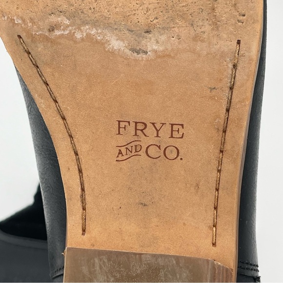 Frye and Co. Women's 10 Black Suede & Leather Rubie Zip Ankle Boots Western - Picture 10 of 14